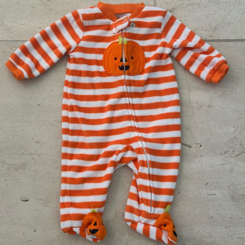 Halloween Pumpkin One Piece newborn